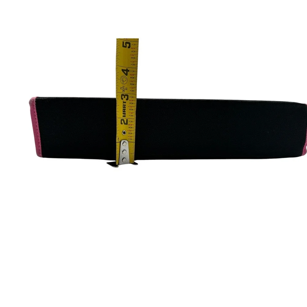 Famous Stars and Straps Pink Black 3 Ring Binder Zip Organizer Y2K Skater Logo